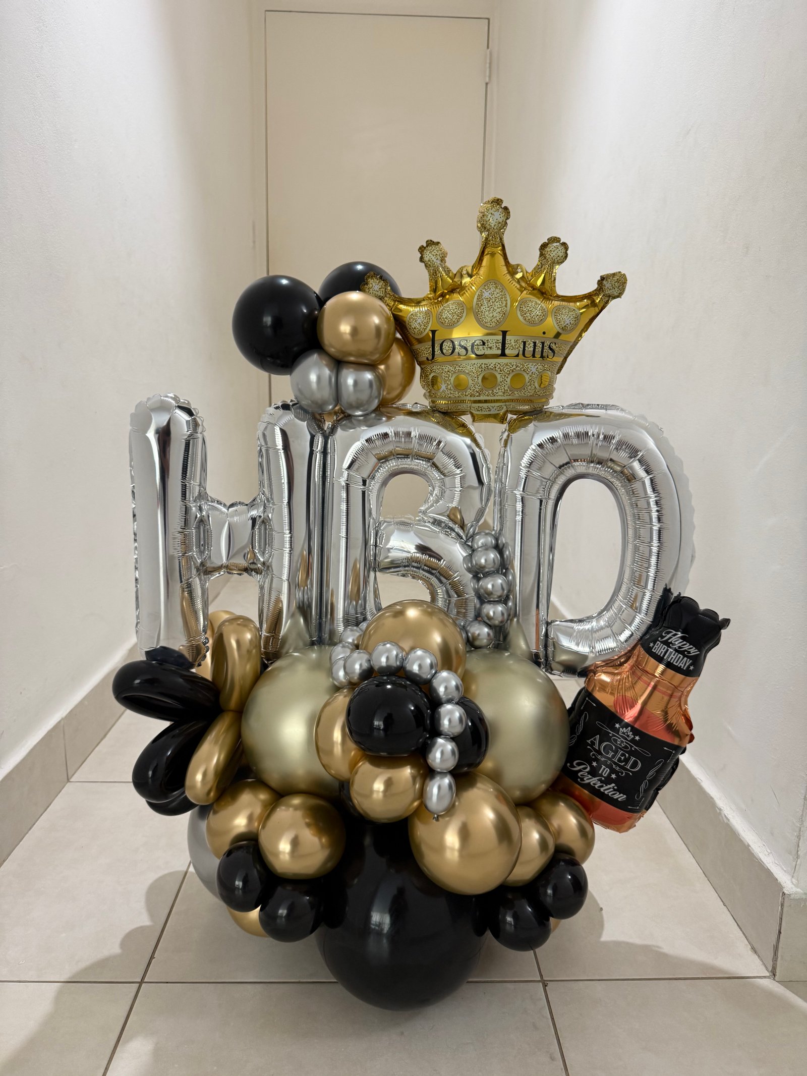 Letras HBD de mesa