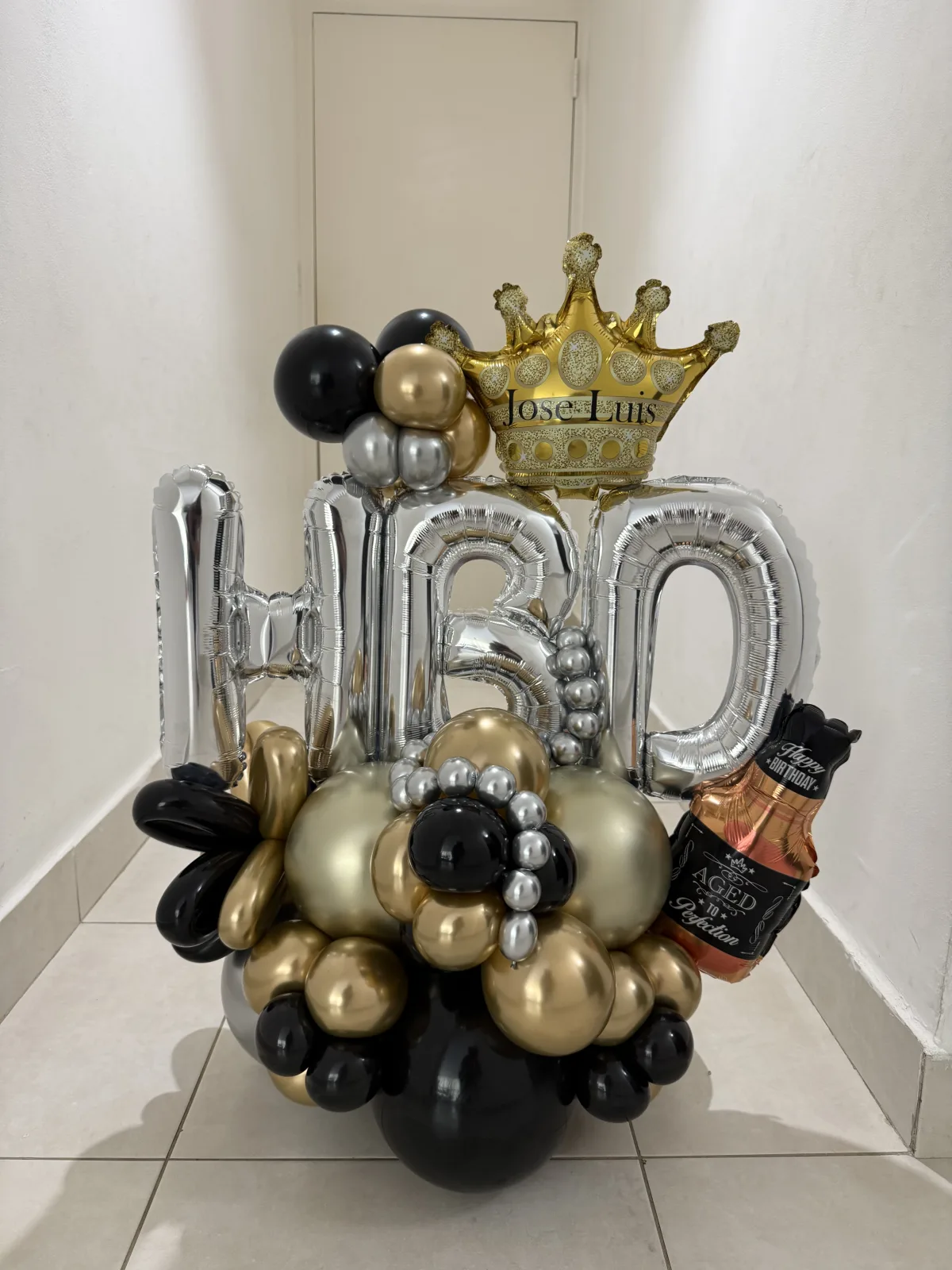 Letras HBD de mesa