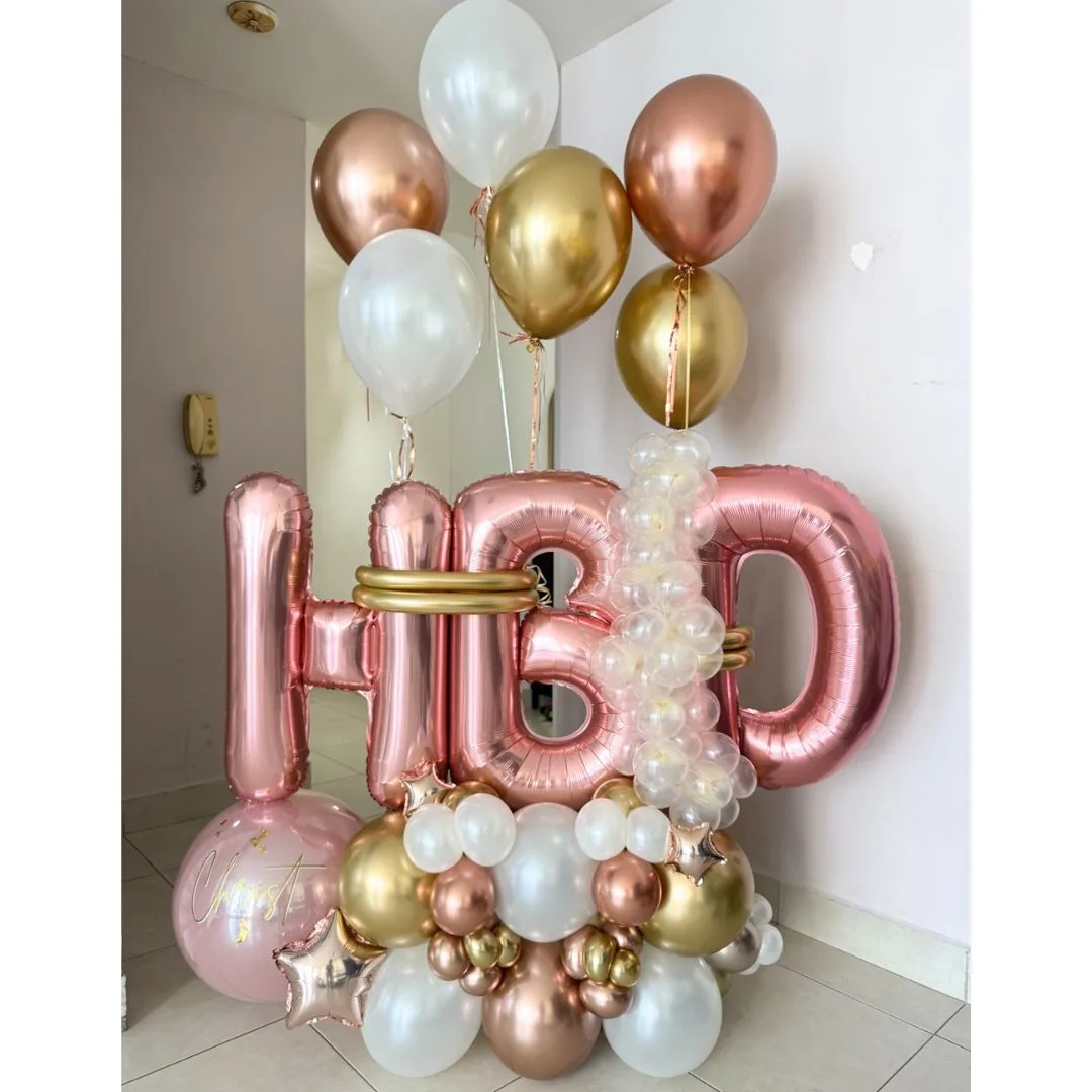 Letras HBD grandes